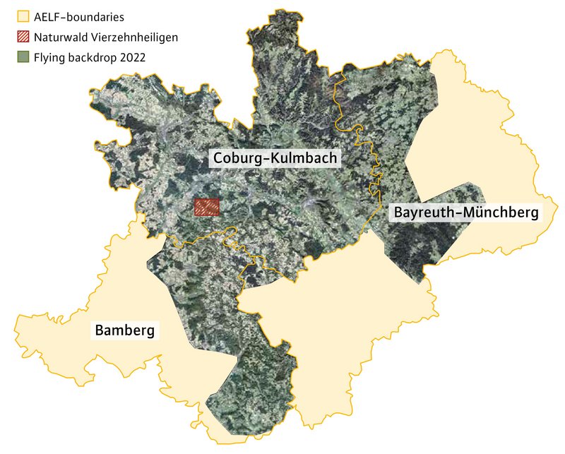 Map of the Franekwald and surroundings