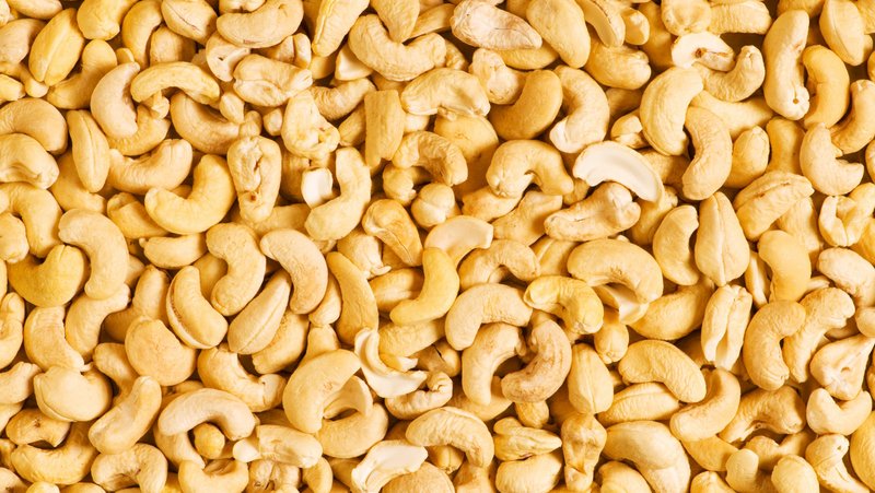   numerous cashew kernels