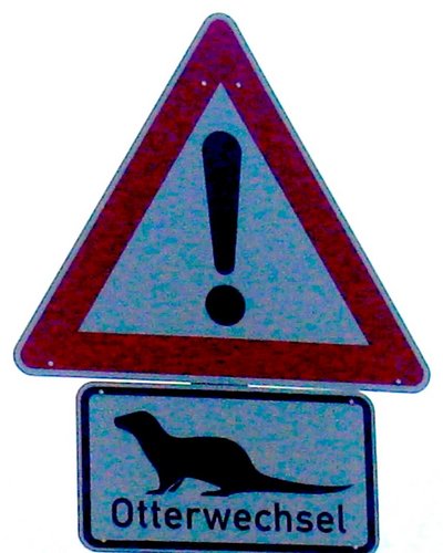  Schild Otterwanderung