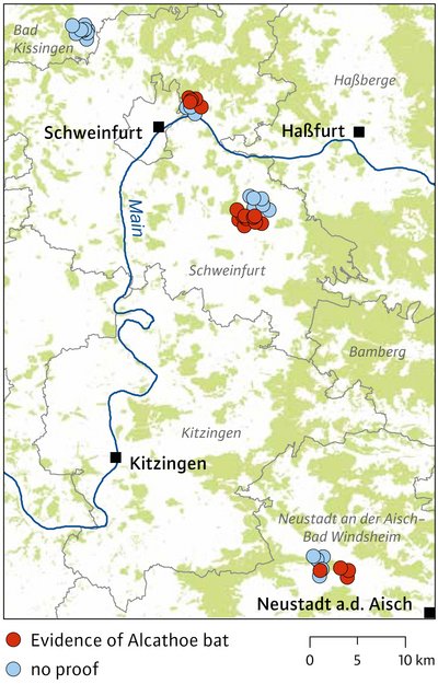 Map of Lower Franconia and surrounding areas