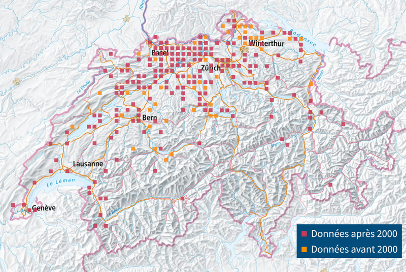 Répartition du raton-laveur en Suisse